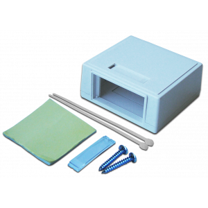 Коробка настенная на 1 модульную вставку, белая